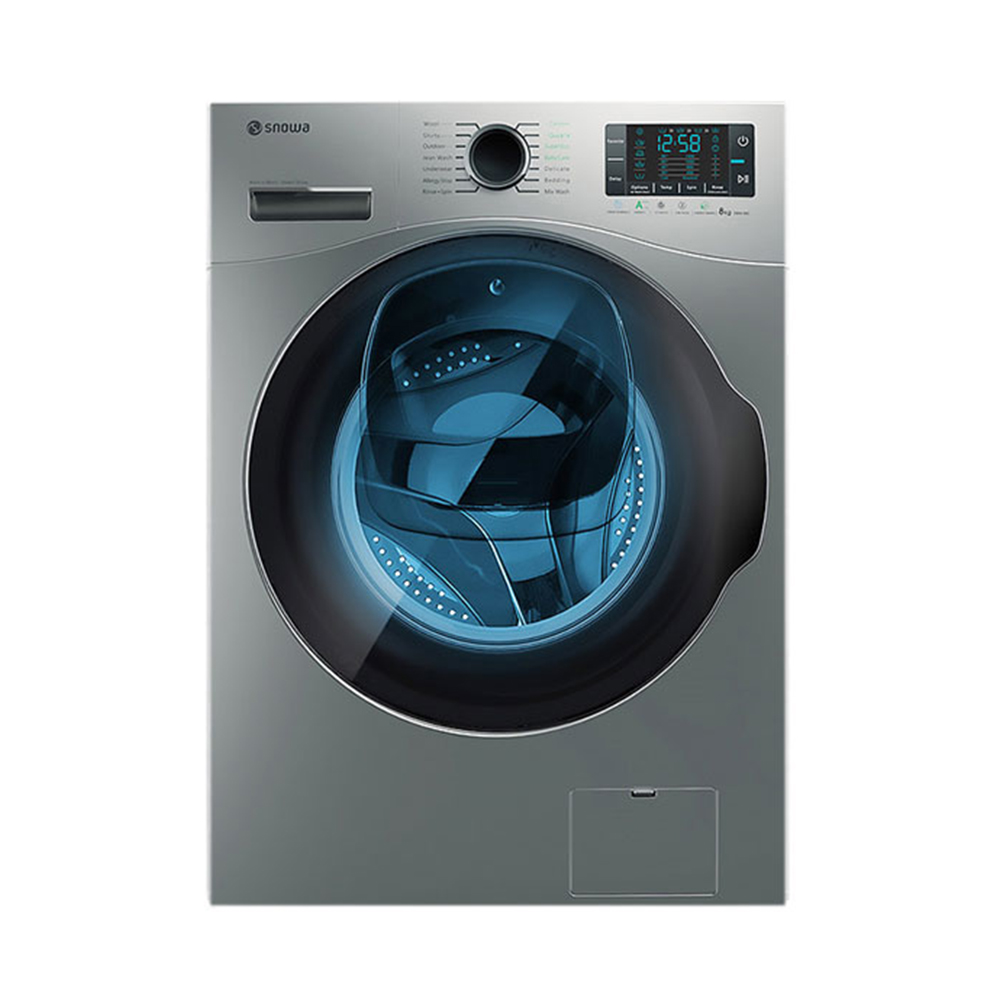 تفاوت ماشین لباسشویی تسمه ای با گیربکسی 4 ماشین لباسشویی اسنوا Add wash مدل SWM-84617 ظرفیت ۸ کیلویی