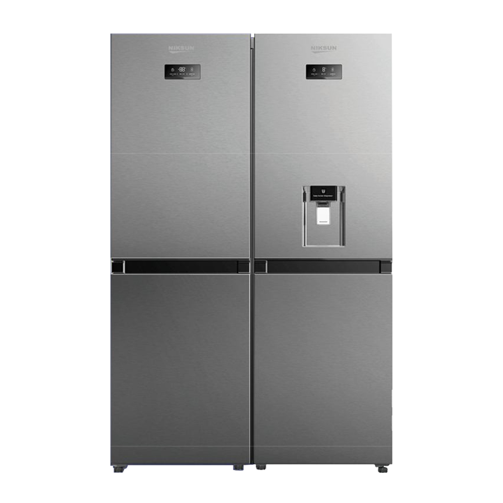 یخچال فریزر دو قلو رنزو استیل مدل ENR-594-ICE