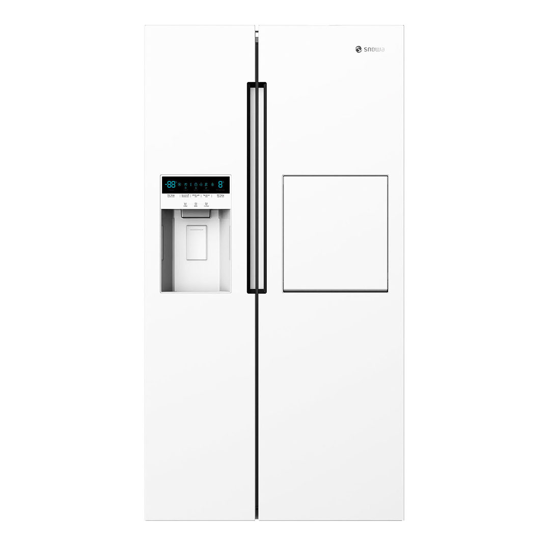 5 یخچال فریزر برتر در بازار ایران 6 یخچال اسنوا ساید هارمونی SN8-2034GW سفید