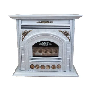 بخاری گازی شایسته لوکس jk-30-1012 سفید با چوب