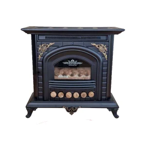 بخاری گازی شایسته کلاسیک jk-30-1015 مشکی با چوب