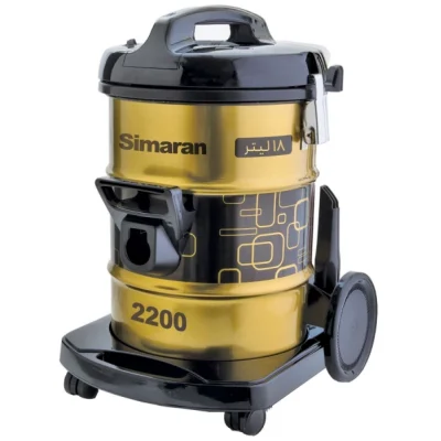 جارو برقی سیماران مدل SVC-2200 سطلی مشکی طلایی