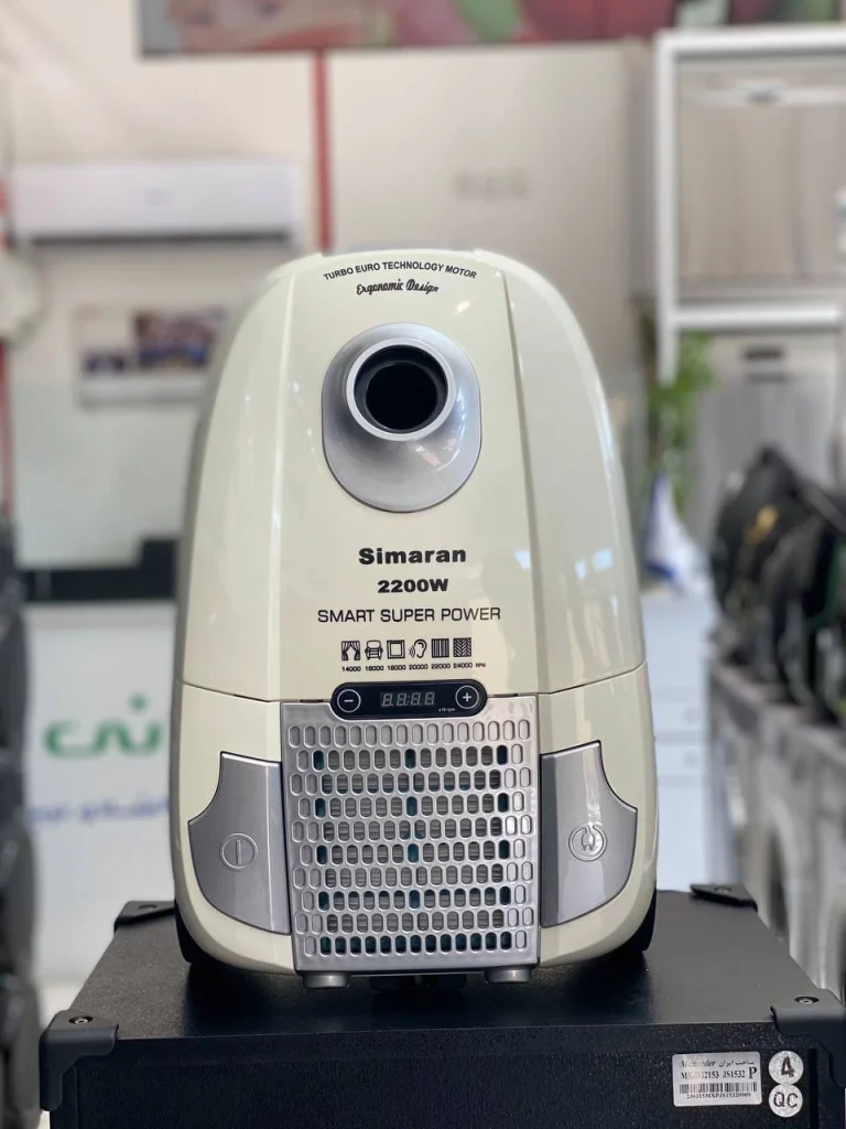 جارو برقی سیماران مدل SVC-717 سفید 2200 وات دیجیتالی