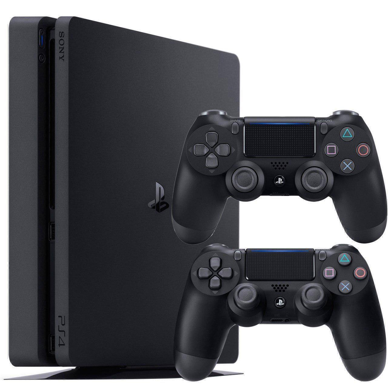 کنسول بازی سونی مدل Playstation 4 Slim ریجن ۳ کد CUH-2218B ظرفیت ۱ ترابایت به همراه دسته اضافه