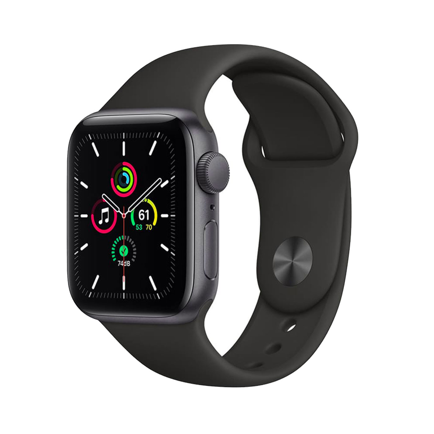 اپل واچ سری SE 2021 مدل 44mm-Aluminum-Case-with-Sport- silicone Band