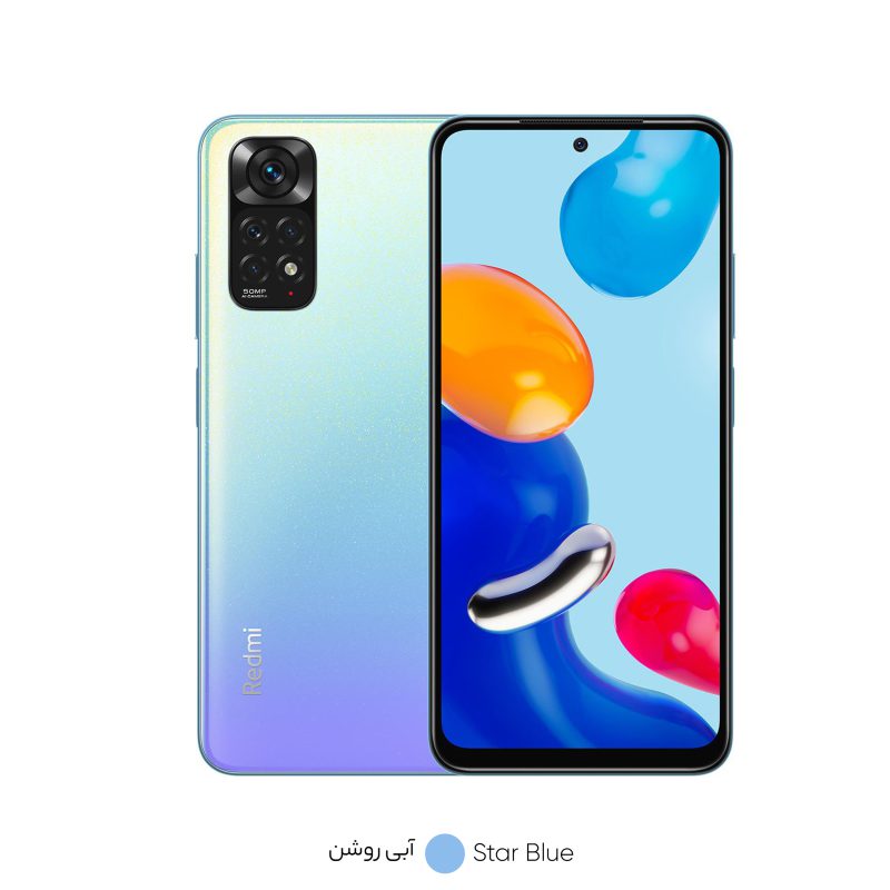 گوشی موبایل شیائومی مدل Redmi Note 11 آبی روشن 128 گیگ