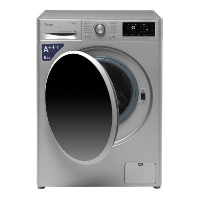 ماشین لباسشویی جی پلاس مدل GWM-L807S ظرفیت 8 کیلوگرم استیل