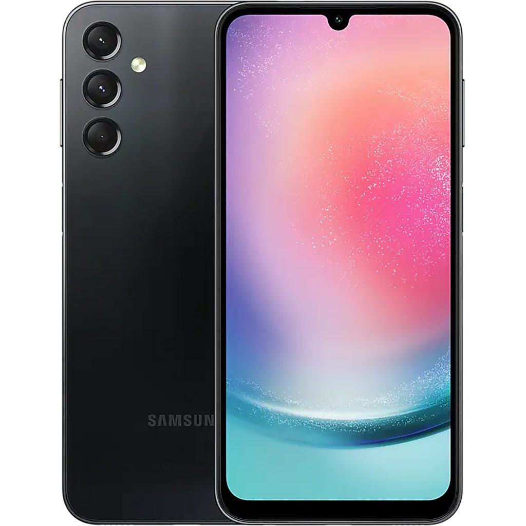 گوشی موبایل سامسونگ مدل Galaxy A24 4G مشکی128 بارم8