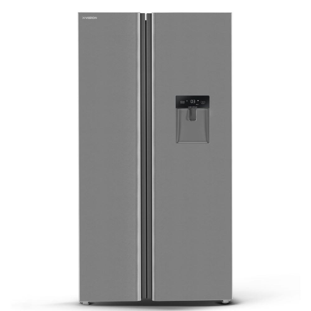 یخچال و فریزر ساید ۲۸ فوت ایکس ویژن مدل TS552-ASD استیل