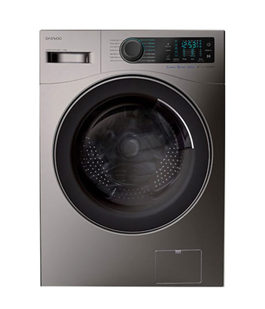 ماشین لباسشویی دوو سری سینور مدل 991SE-D نقره و سفید 8 کیلویی