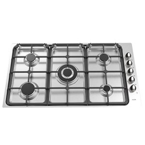 اجاق گاز رومیزی آلتون S-521 صفحه استیل 5 شعله پلوپزدار