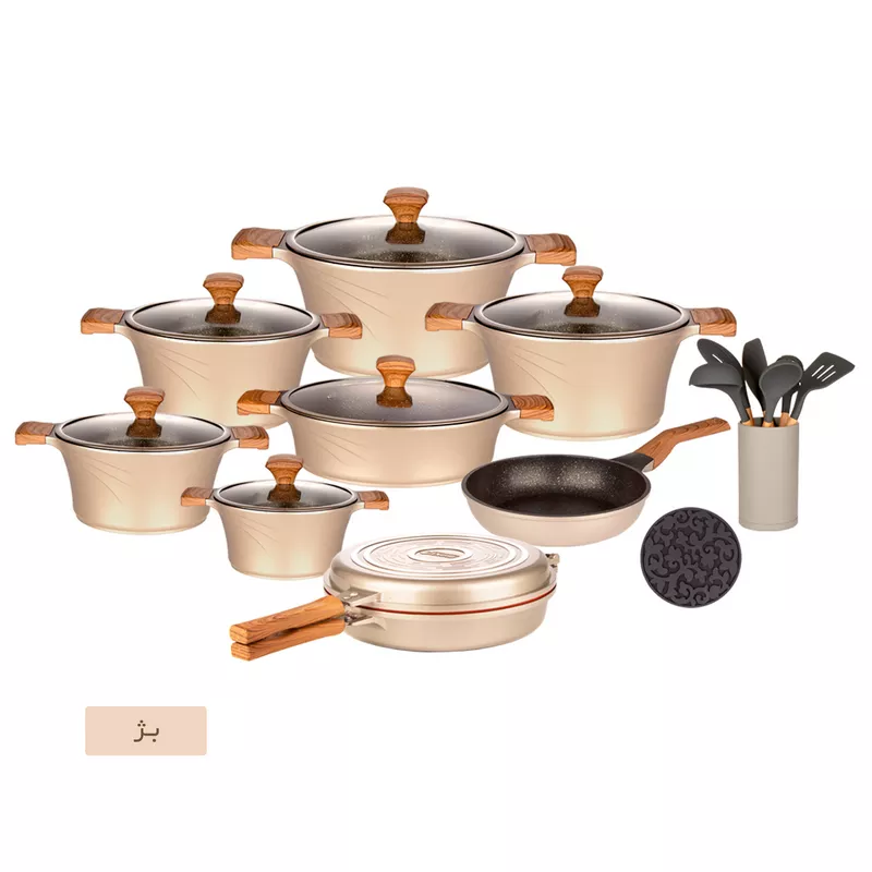 سرویس قابلمه 23 پارچه کاندید مدل سزار گرانیت