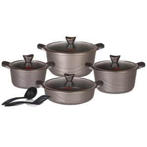 سرویس قابلمه 10 پارچه کاندید اوشن گرانیت خاکستری