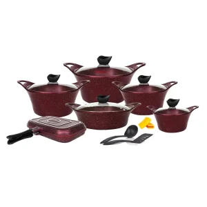 سرویس قابلمه 15 پارچه کاندید کاپری درب پلوپزی