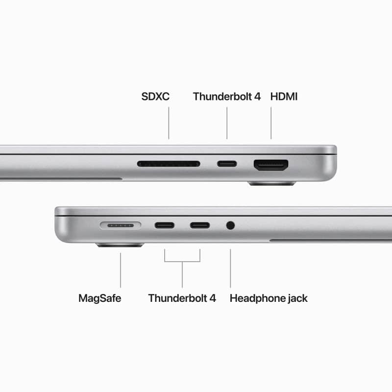 لپ تاپ 14.2 اینچی اپل مدل MACBook Pro MRX63 2023 M3 Pro 18GB 512ssd