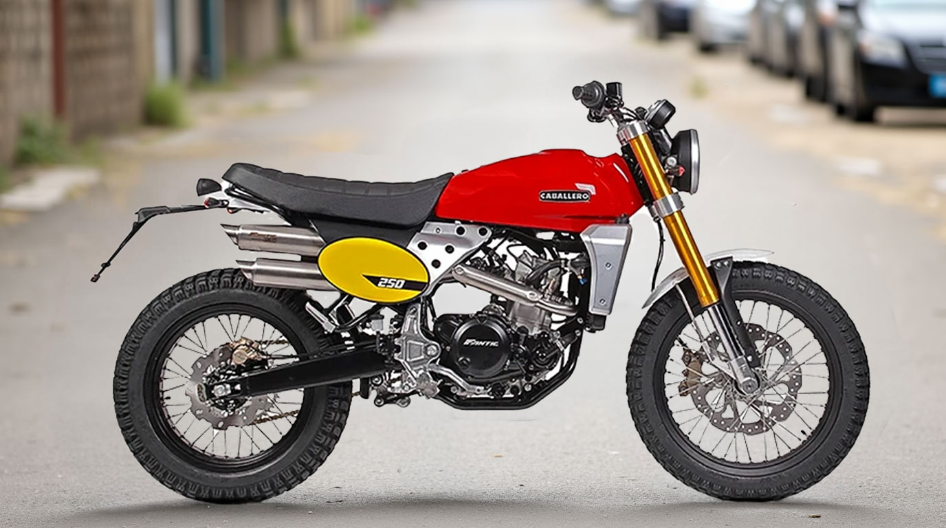 موتور سیکلت بنزینی طرح کابالرو مدل Scrambler 249