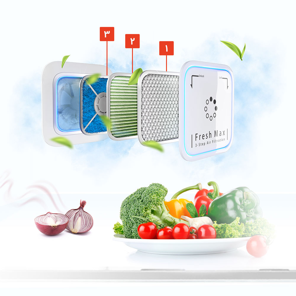 یخچال و فریزر دوو مدل Prime 2DR IOT فوتSXi20-31W 35 3