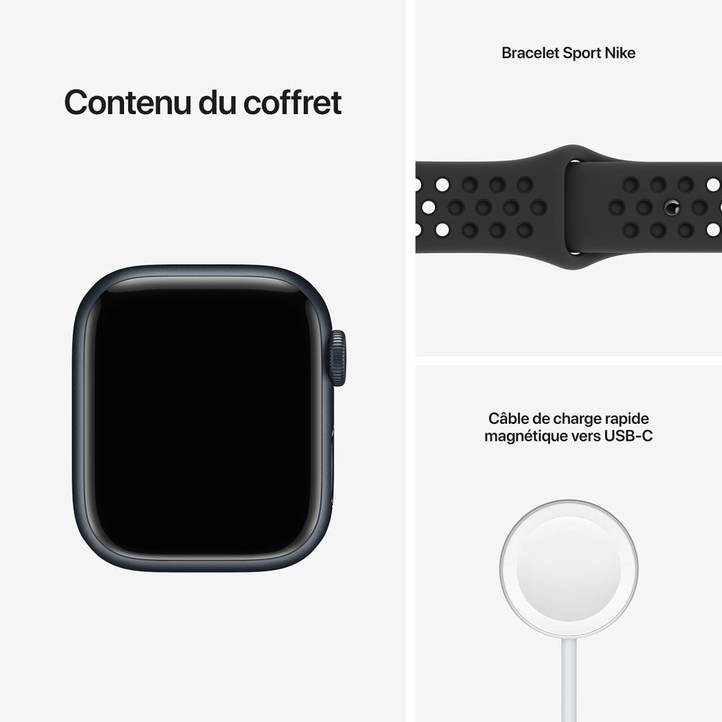 ساعت هوشمند اپل Series 7 Nike Sport Band مدل 45 میلی متری