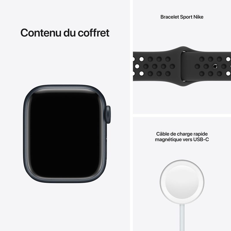 ساعت هوشمند اپل Series 7 Nike Sport Band مدل 45 میلی متری