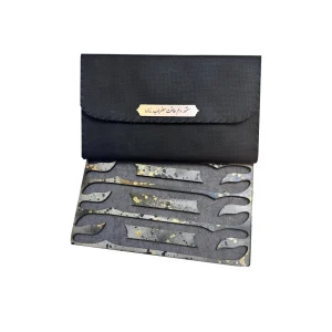 کیف مضراب سنتور سه جفتی (چرم صنعتی_مخمل )