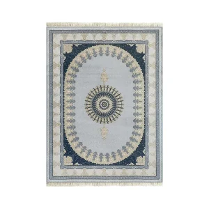 فرش 700 شانه آکریلیک ساحل کد 1030 رنگ زمینه نقره ای