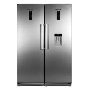 یخچال دو قلوی دیپوینت D5E-i نقره ای بدون یخساز با اینورتر