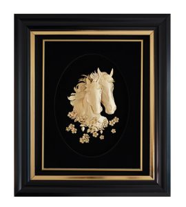 تابلو طلا زرین پارسه طرح اسب