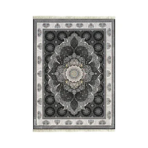 فرش 700 شانه آکریلیک چکاوک کد 2025 رنگ زمینه سرمه ای