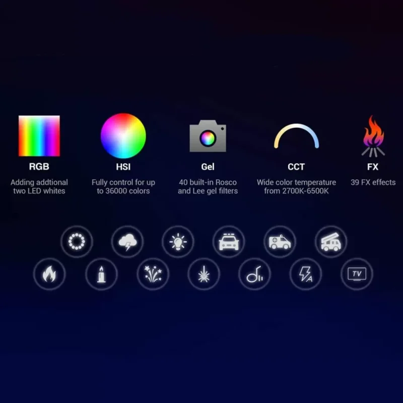 کيت باتومی گودکس Godox TL60 RGB Tube Light Two-Light Kit
