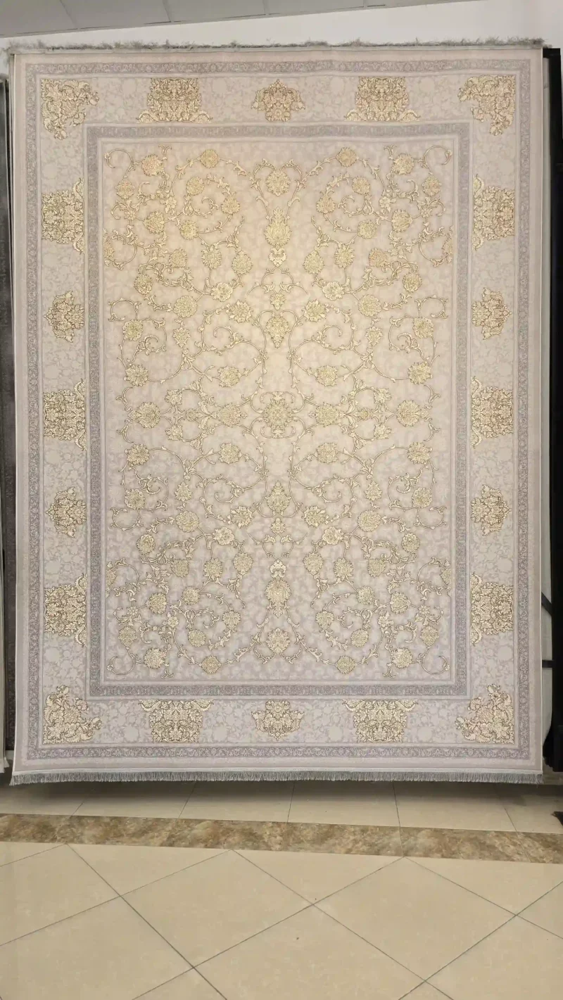فرش 1200شانه اکرلیک طلاکوب سیلور