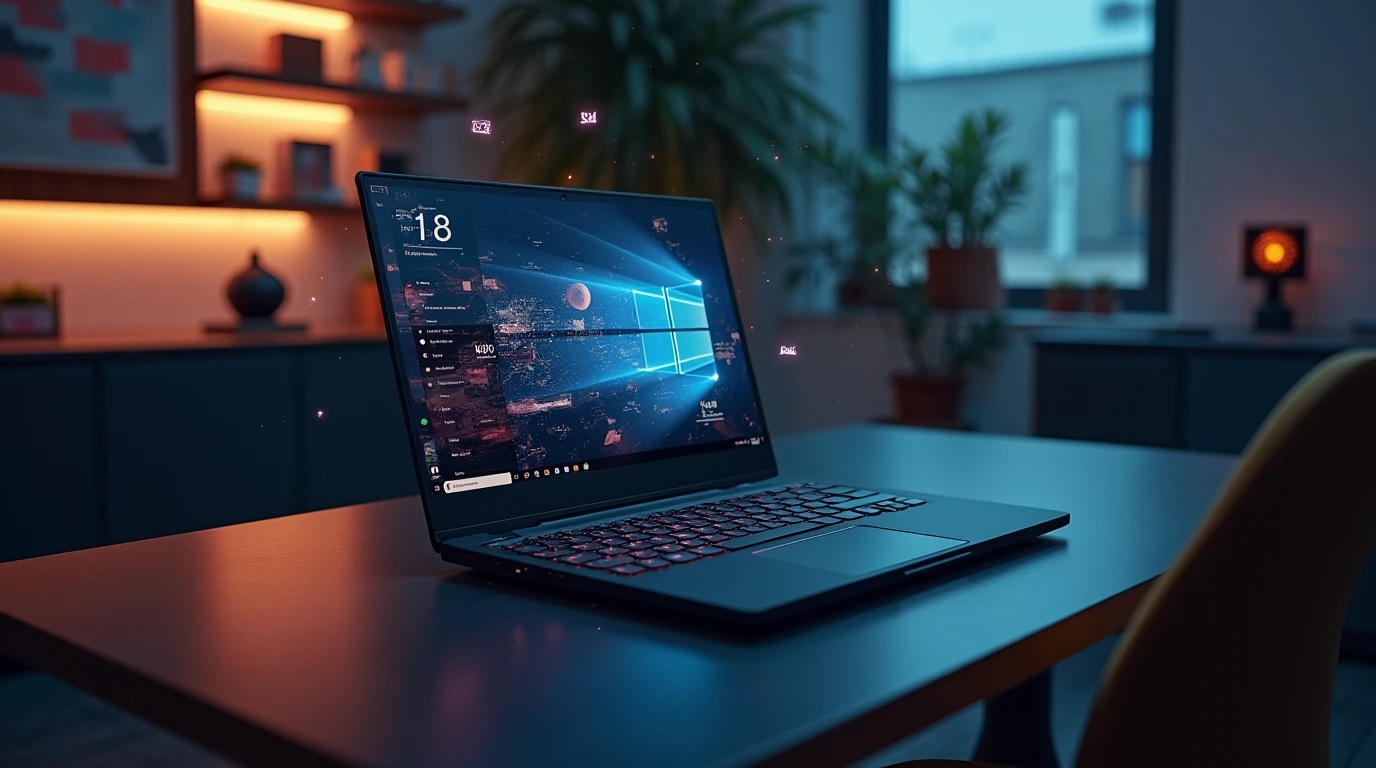 لپ تاپ لنوو سری ThinkPad T روی یک میز