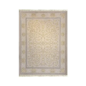 فرش 1200شانه اکرلیک طلاکوب نقشه نگین سیلور