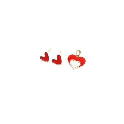 نیم-ست-مینیمال-قلب-طرح-2-قرمز-2