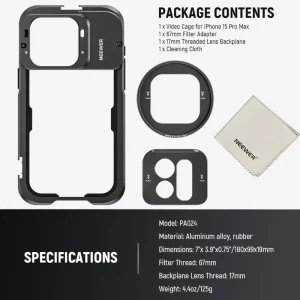 کیج موبایل Neewer PA024 Cage for iPhone 15 Pro Max