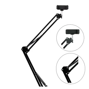 پایه میکروفون و موبایل اهرمی Mobile phone stand and microphone