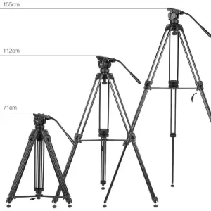 سه پایه فیلمبرداری کینگ جوی Kingjoy Professional Video Tripod VT-2500