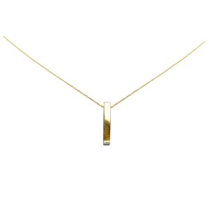 گردنبند طلا مکعب مستطیل بزرگ