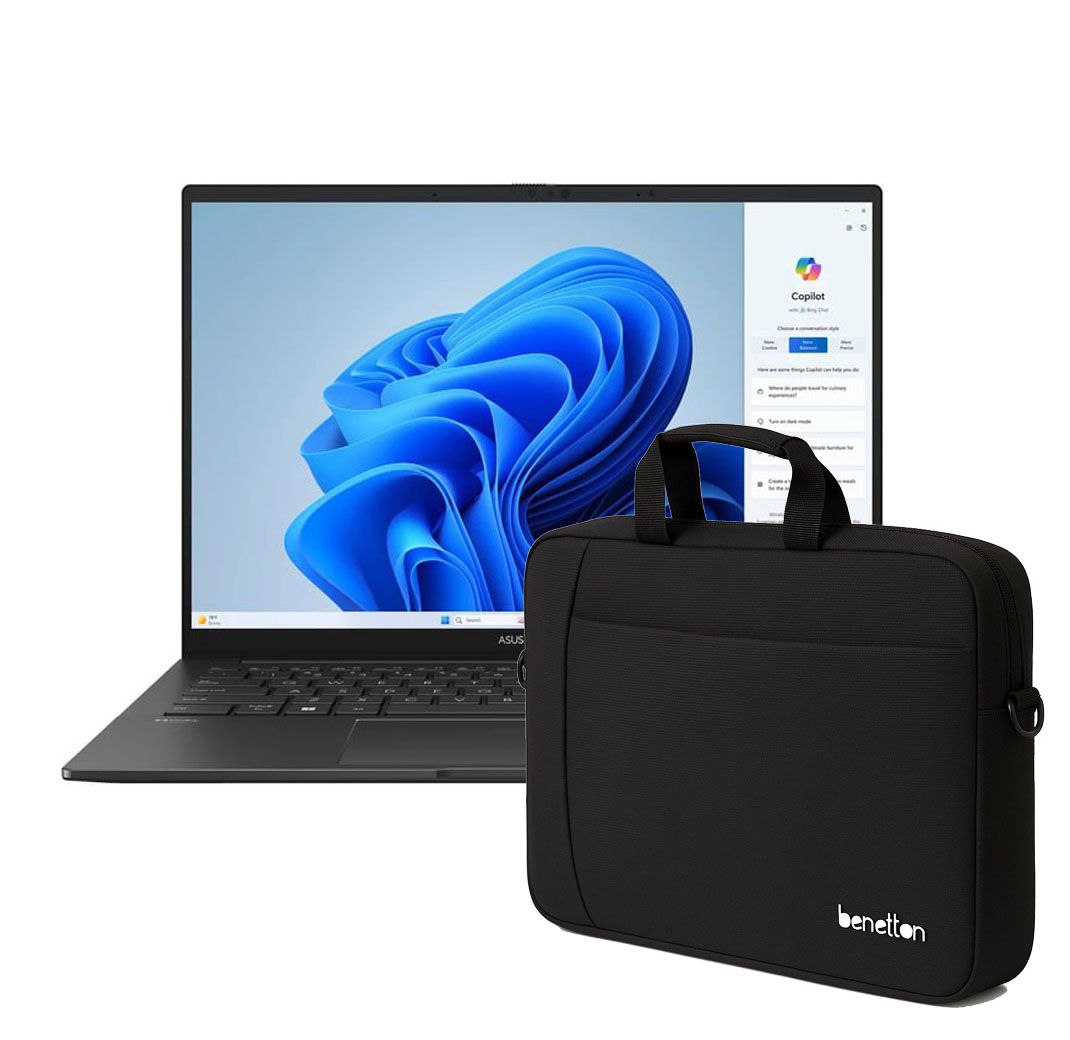 معرفی بهترین لپ تاپ ایسوس تا 60 میلیون 2 لپ تاپ ۱۴ اینچی ایسوس مدل Zenbook 14 OLED Q415MA Core Ultra 5 125H 8GB 512SSD + کیف دستی