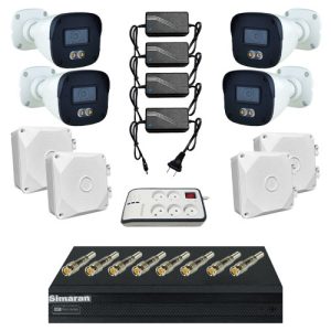 پکیج دوربین مداربسته 4 کانال 5 مگاپیکسل HD سیماران HD4CH5MP-212751