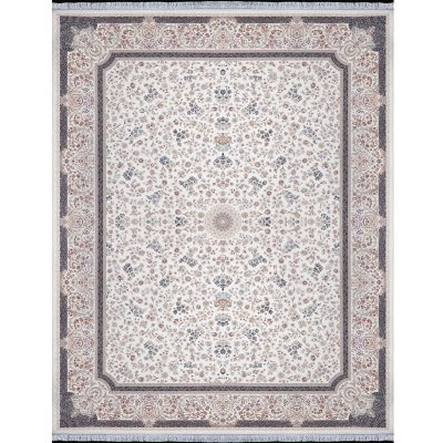 فرش1500شانه طرح عمارت زمینه کرم