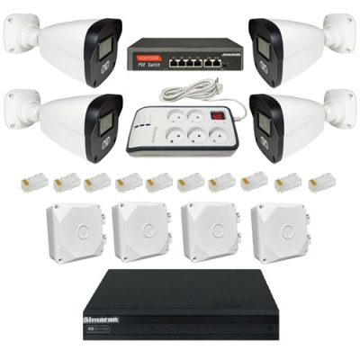 پکیج دوربین مداربسته 4 کانال 4 مگاپیکسل تحت شبکه سیماران مدل IP4CH4MP-212755 پکیج دوربین مداربسته 4 کانال 2 مگاپیکسل تحت شبکه سیماران مدل IP4CH2MP-212753
