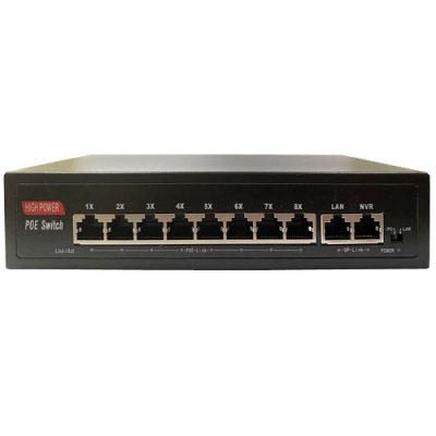 سوئیچ 10 پورت POE100/UP1000 سیماران مدل SM-LB82P