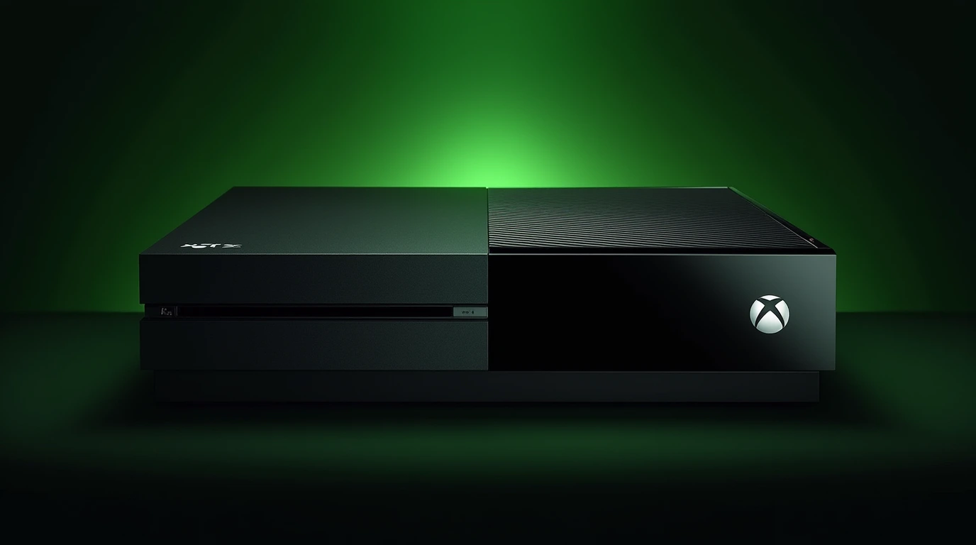 تصویر یک Xbox One که ویژگی های ظاهری ان را نمایش میدهد 