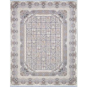 فرش 1500 شانه طرح مرداس زمینه کرم