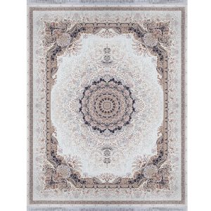 فرش 1500 شانه طرح گلوریا زمینه کرم