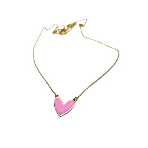 آویز گزدنی فانتزی قلب صورتی