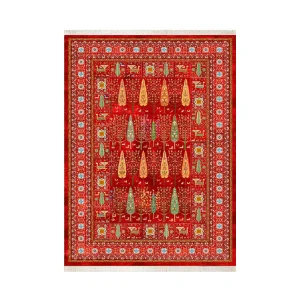 فرش ابریشم نما ماشینی ۱۲۰۰ شانه کد T1050