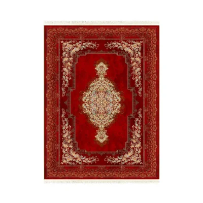 فرش ابریشم ماشینی ۱۲۰۰ شانه کد T1081