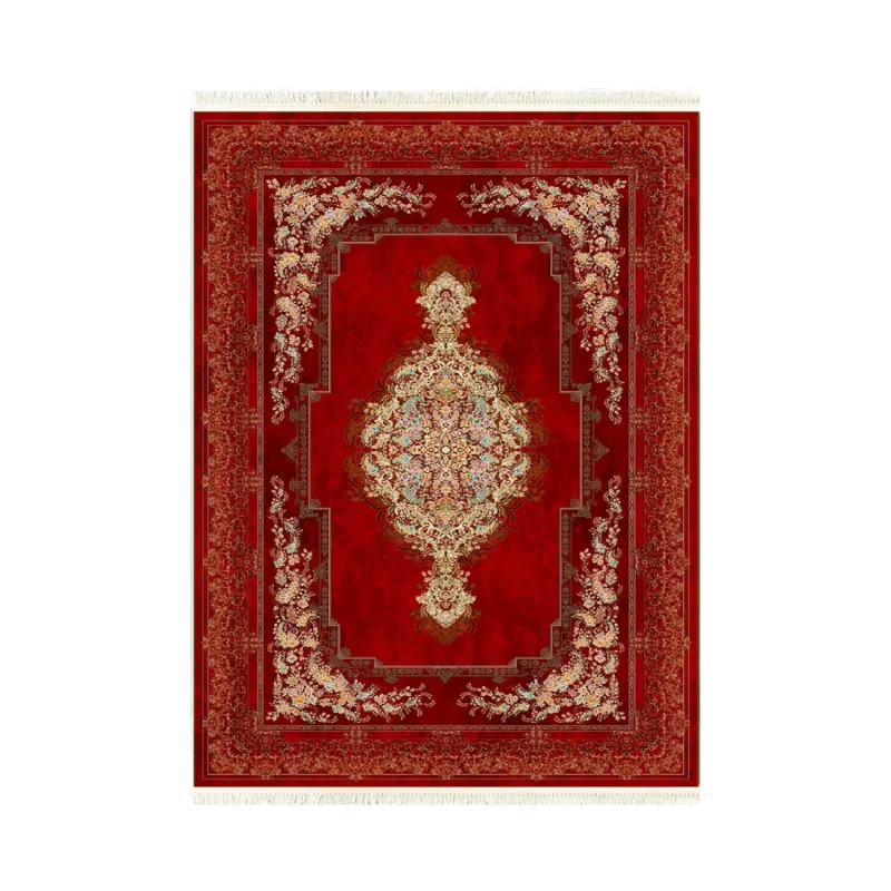 فرش ابریشم ماشینی ۱۲۰۰ شانه کد T1081
