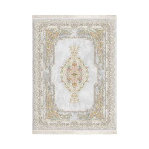 فرش ابریشم نما ماشینی ۱۲۰۰ شانه کد T1082